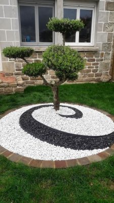 Eye-catching decorative gravel