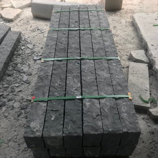 Dark grey basalt handpicked all sides