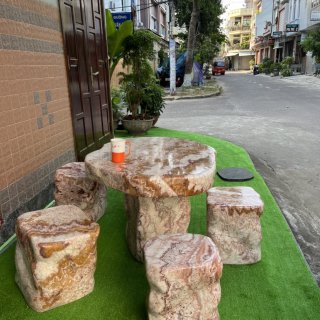 Landscape -  Table set - Pink Brocade 