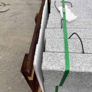 White granite G603 flamed 